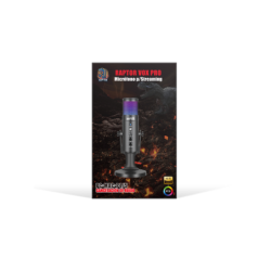 Microfono Raptor Vox PRO RGB USB p/Streaming