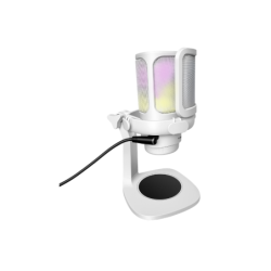 Microfono Raptor Vox RGB USB p/Streaming White