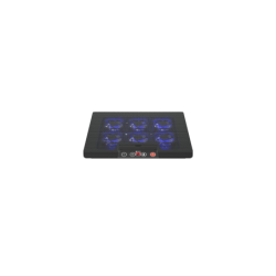 Base Xtech  17"  6 coolers  6 posiciones   Led