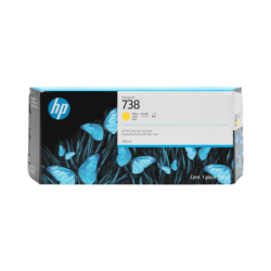 Cartucho de Tinta  Plotter HP   738  Amarillo  Alta Capacidad