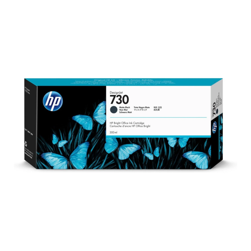 Cartucho de Tinta Plotter HP  730  Negro  Mate Alta Capacidad