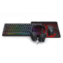 Combo 4 en 1 Redragon S147 Teclado Mouse Auricular y MousePad