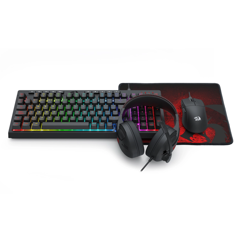 Combo 4 en 1 Redragon S147 Teclado Mouse Auricular y MousePad