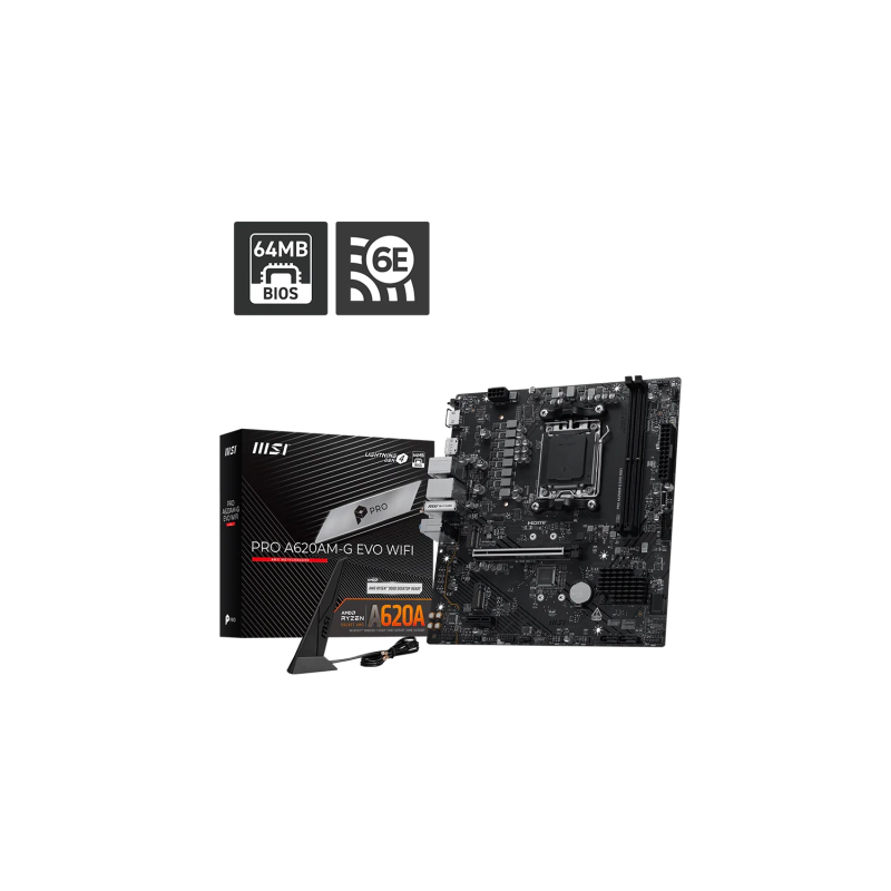 Motherboard MSI PRO A620AM-G EVO WIFI AM5 DDR5