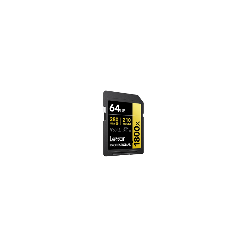 Tarjeta SDXC Lexar 1800X 64GB UHS-II  C10
