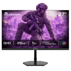 Monitor Arkham 27" 210Hz Qhd 1Ms Fast Ips Gaming