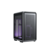 Gabinete Cooler Master MasterFrame 400 Mid Tower Tempered Glass Black s/Fuente