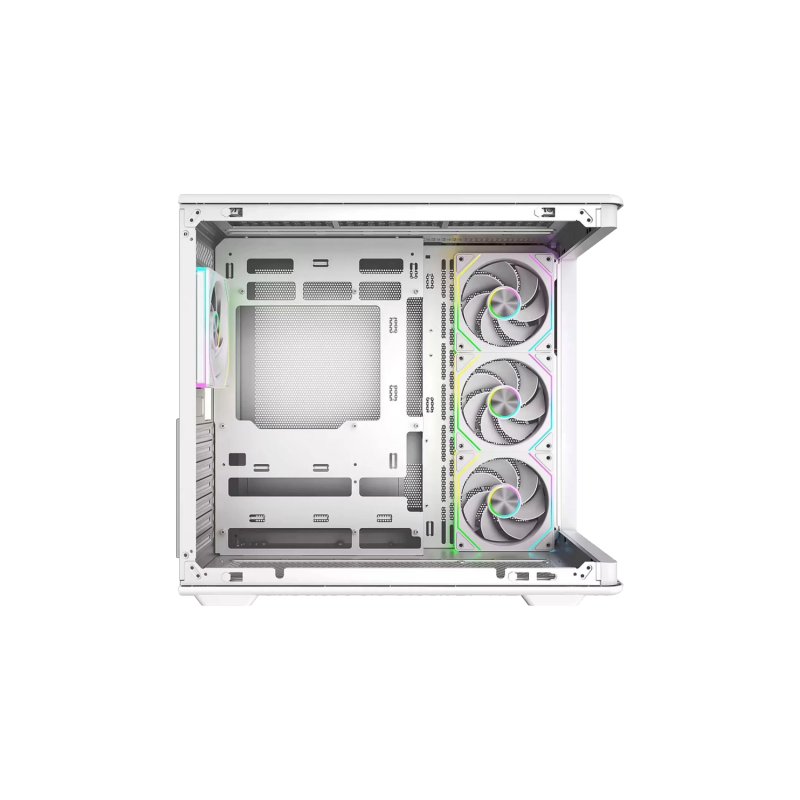 Gabinete Cooler Master Elite 600 Mid Tower 4 Fans ARGB Tempered Glass White s/Fuente