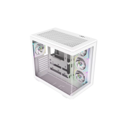 Gabinete Cooler Master Elite 600 Mid Tower 4 Fans ARGB Tempered Glass White s/Fuente