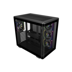 Gabinete Cooler Master Elite 600 Mid Tower 4 Fans ARGB Tempered Glass Black...