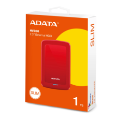 Disco Externo HDD ADATA AHV300 1TB Red USB 3.2