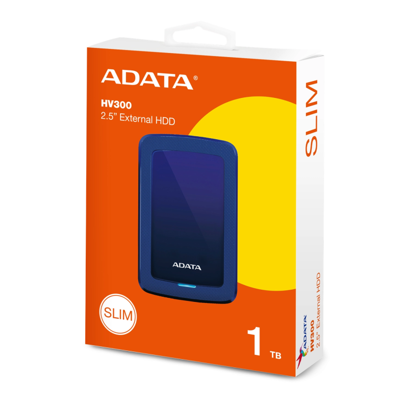 Disco Externo HDD ADATA AHV300 1TB Blue USB 3.2