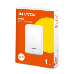 Disco Externo HDD ADATA AHV300 1TB White USB 3.2