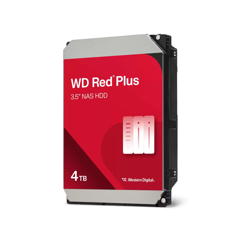 Disco Interno HDD WESTERN DIGITAL Red Plus 4TB 3.5" SATA 3.0 5400rpm