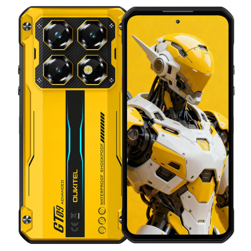 Celular Oukitel WP60 12GB 512GB Android 15 5G Rugged Grado Militar Color Amarillo