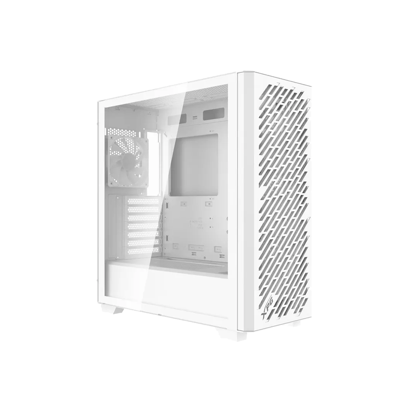Gabinete XPG Valor Air Pro Blanco Con 4 Fans ARGB Y Panel De Vidrio Templado
