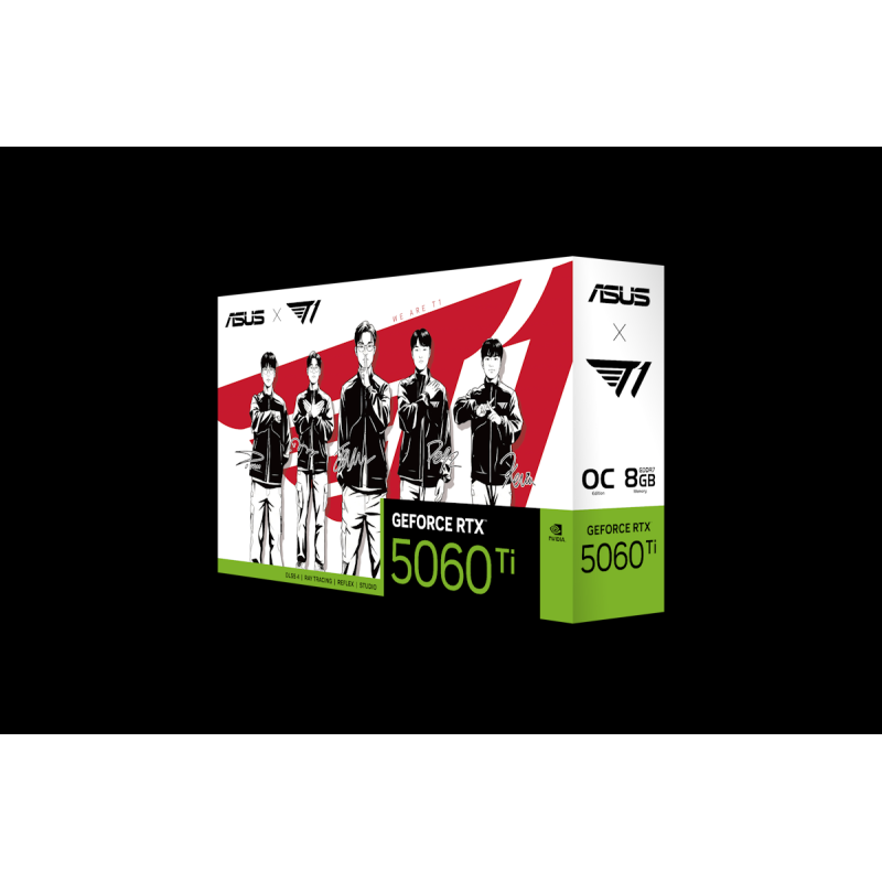 Placa De Video Asus T1 Rtx 5060 Ti Oc Gaming 8gb Gddr7