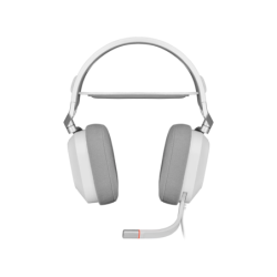 Auricular gaming cableado Corsair HS80 RGB USB  blanco