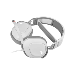 Auricular gaming cableado Corsair HS80 RGB USB  blanco