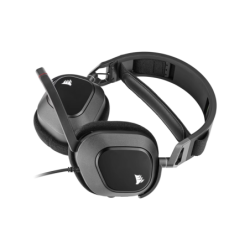 Auricular gaming cableado Corsair HS80 RGB USB  carbón