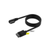 Cable CORSAIR iCUE LINK 1x 600mm con conector 90° negro