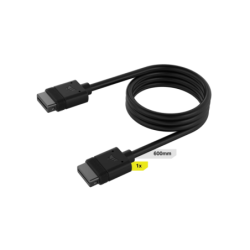Cable CORSAIR iCUE LINK 1x 600mm con conector derecho negro
