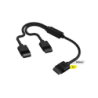 Cable CORSAIR iCUE LINK 1x 600mm tipo Y con conector derecho negro