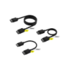 Cable CORSAIR iCUE LINK Kit x5 conector derecho negro