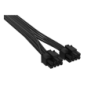 Cable Premium con funda 2x 8-Pin PCIe 12V y 2x6 600W Type 4 Negro
