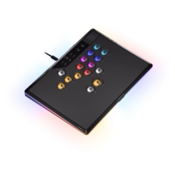 Controlador de juegos CORSAIR Novablade Pro Wireless Hall Effect Leverless Controller RGB LED MGX v2 Negro