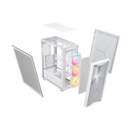 Gabinete CORSAIR 3200D RS ARGB Mid-Tower Performance Case Blanco