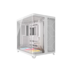 Gabinete CORSAIR AIR 5400 LX-R RGB iCUE LINK Mid Tower con triple cámara Blanco