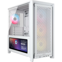 Gabinete CORSAIR FRAME 4000D LCD RS Performance Mid-Tower Blanco
