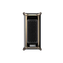 Gabinete Cooler Master Cosmos Alpha Gold Full Tower 3 Fans Tempered Glass Logo Bañado en Oro 24K s/Fuente