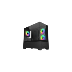 Gabinete Cooler Master Elite 490 Mini Tower 3 Fans 120mm ARGB Tempered Glass...