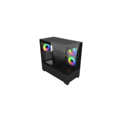 Gabinete Cooler Master Elite 490 Mini Tower 3 Fans 120mm ARGB Tempered Glass Black s/Fuente