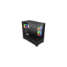 Gabinete Cooler Master Elite 490 Mini Tower 3 Fans 120mm ARGB Tempered Glass Black s/Fuente
