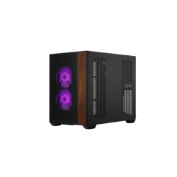 Gabinete Cooler Master Elite 660 Mid Tower 3 Fans ARGB Tempered Glass Black s/Fuente