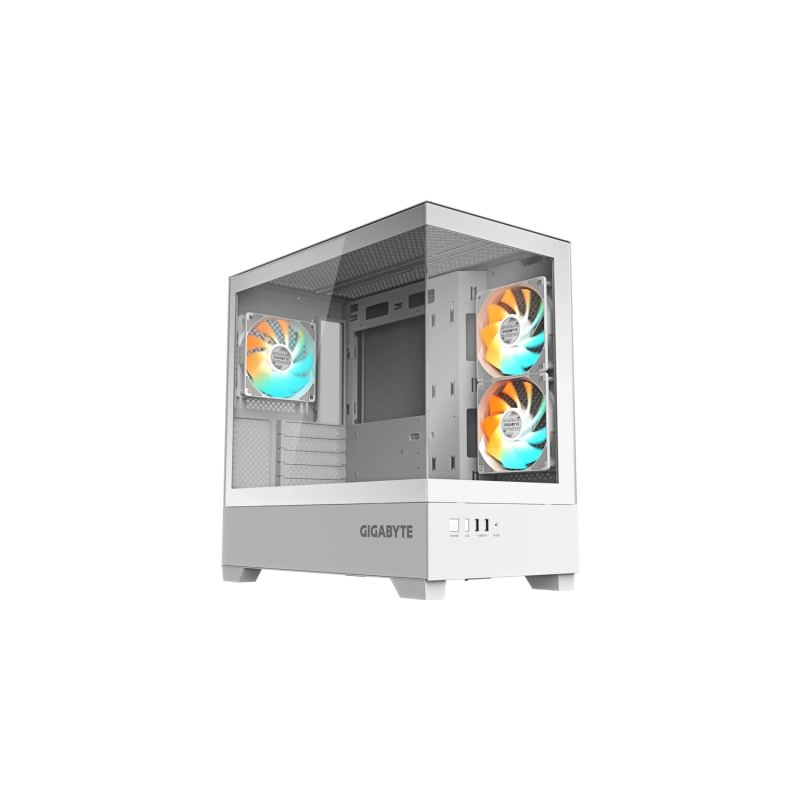 Gabinete GIGABYTE C201 PANORAMIC ICE BLANCO Mid Tower S/Fuente