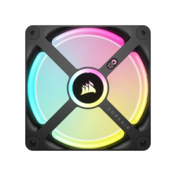 Kit de ventiladores CORSAIR PWM de 120 mm QX120 RGB x3 negro con iCUE Link