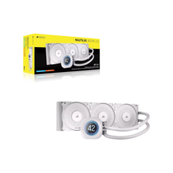Liquid cooler CORSAIR NAUTILUS 360 RS LCD Blanco