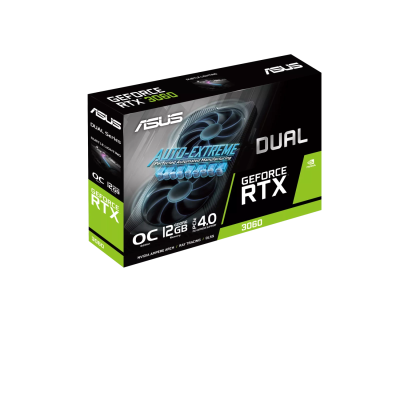 Placa GeForce DUAL RTX 3060 O12G V2 LHR