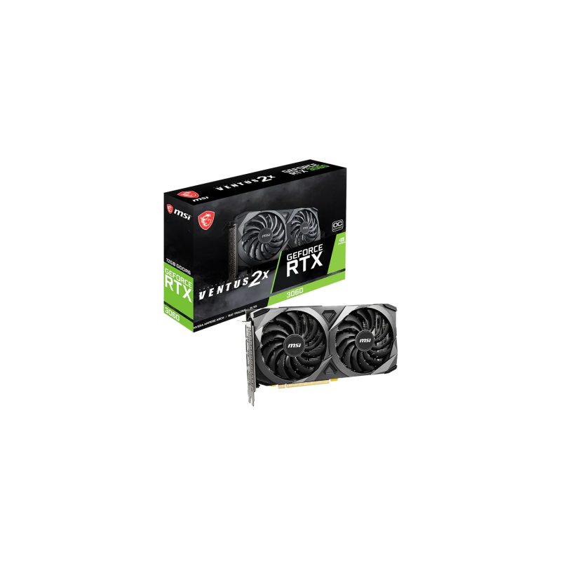 Placa de Video MSI NVIDIA GeForce RTX 3060 VENTUS 2X 12G OC V1