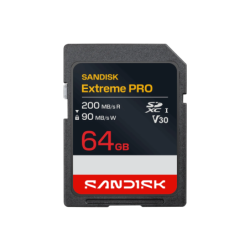 Tarjeta de Memoria SanDisk Extreme PRO SDXC 64GB UHS-I U3 V30 4K UHD 200MB/s