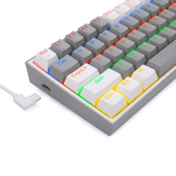 Teclado Inalámbrico Fizz Pro K616 Gris/Blanco