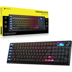 Teclado gamer CORSAIR Vanguard Air 99 Inalámbrico Low Profile Optical-Mechanical RGB LED Negro