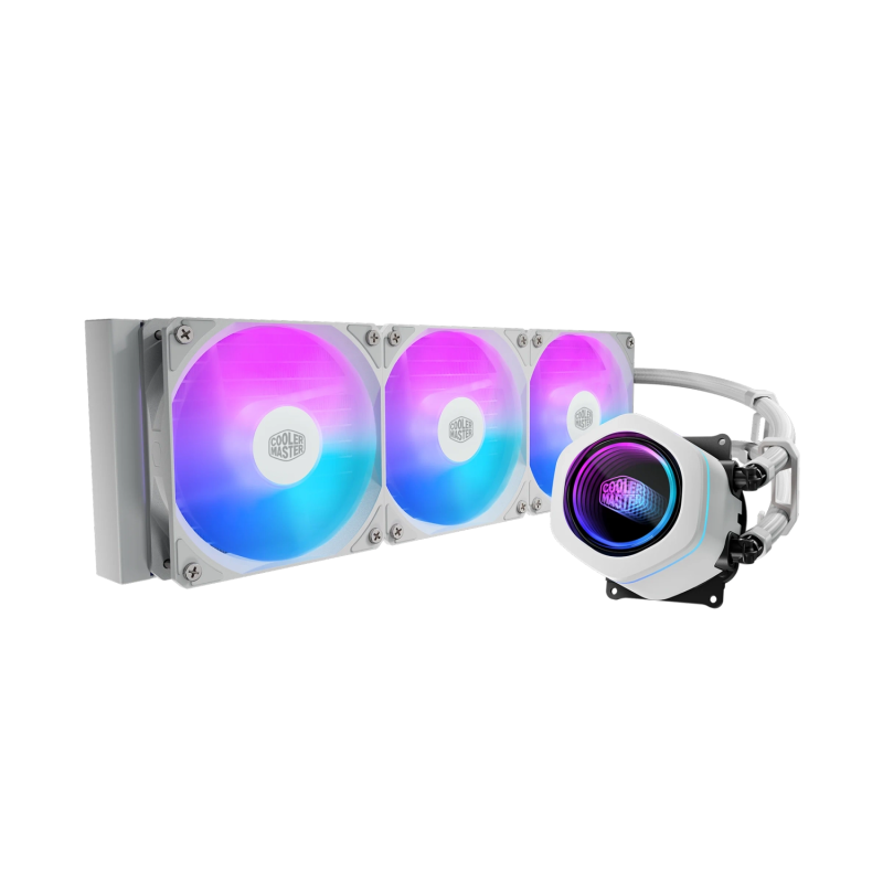 Water Cooler Cooler Master MasterLiquid Core Nex 360 3 Fans 120mm ARGB White