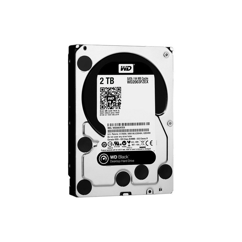 DISCO DURO WD 2TB 3.5" BLACK SATA 6 GB/S 64MB