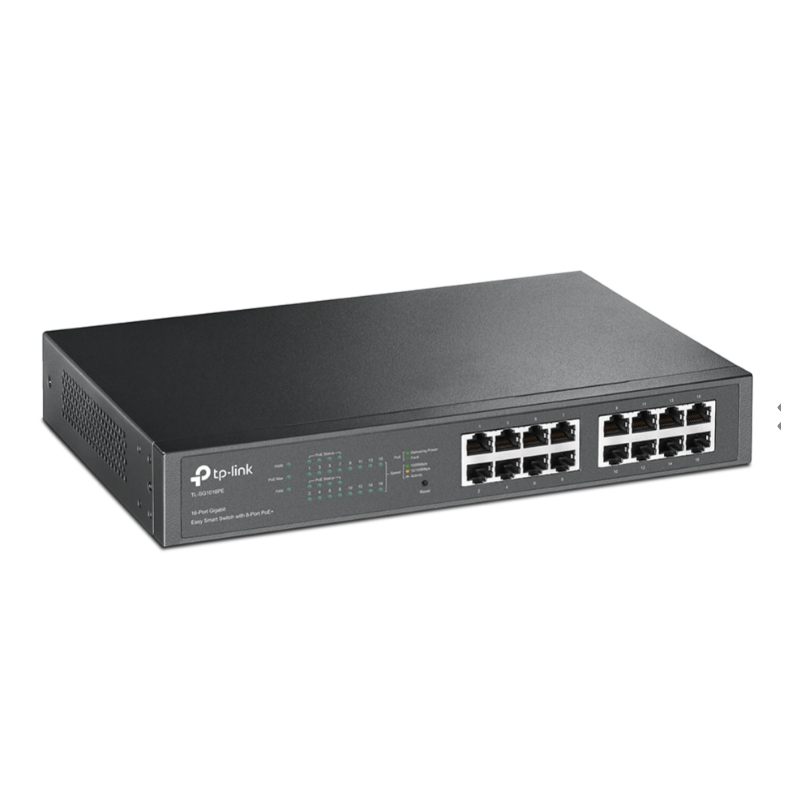 SWITCH TL-SG1016PE 16P GIGA (8 POE) TP-LINK SMART RACK/DESK