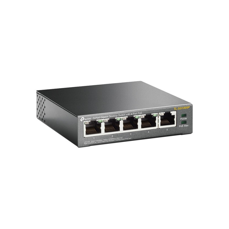 SWITCH TL-SG1005P 5P GIGA 4 PTOS POE TP-LINK DESK